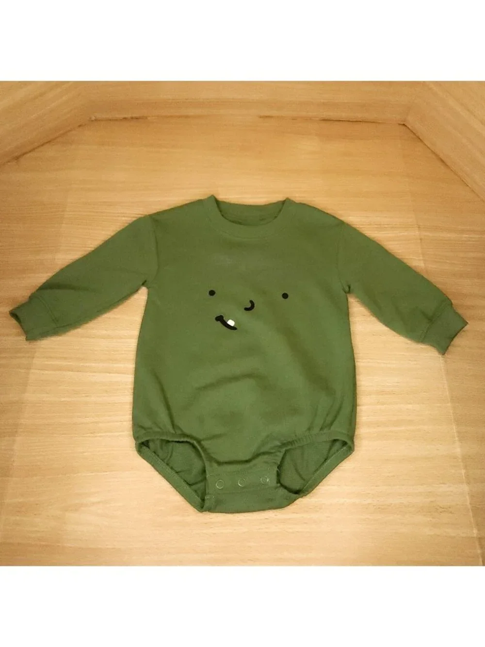 Carter's Toddler Boys Frankenstein Halloween Green Long Sleeve Shirt 9 Months